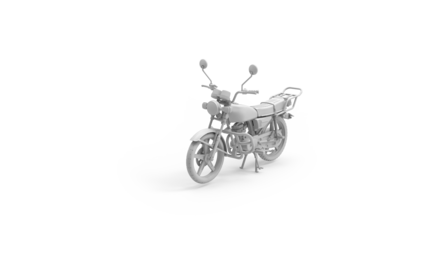 AK35027 - CG125 Japanese Motorcycle - 1:35