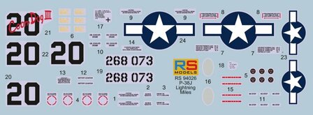 RS Models 94026 - P-38J Lightning Battle Over Moravia 1944 - 1:72