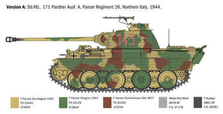 Italeri 270 - Sd.Kfz. 171 Panther Ausf. A - 1:35