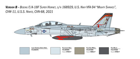 Italeri 2823 - F/A-18F Super Hornet U.S. Navy Special Colors - 1:48