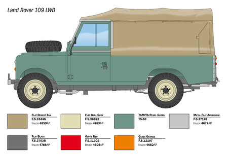 Italeri 3665 - Land Rover 109 LWB - 1:24