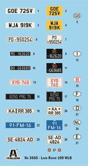 Italeri 3665 - Land Rover 109 LWB - 1:24