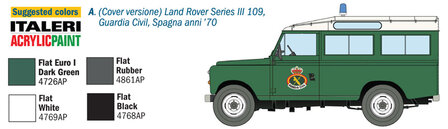 Italeri 6542 - Land Rover SERIES III 109 &quot;Guardia Civil&quot; - 1:35