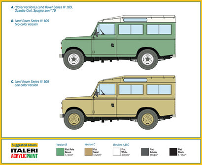 Italeri 6542 - Land Rover SERIES III 109 &quot;Guardia Civil&quot; - 1:35