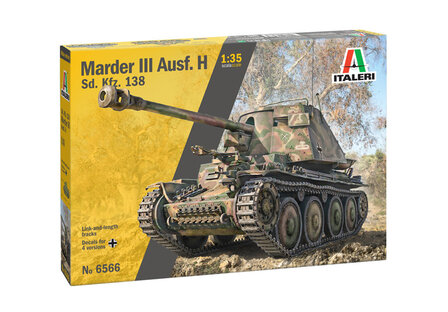 Italeri 6566 - Marder III Ausf. H Sd. Kfz.138 - 1:35