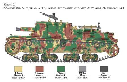 Italeri 6569 - Semovente M42 da 75/18 - 1:35