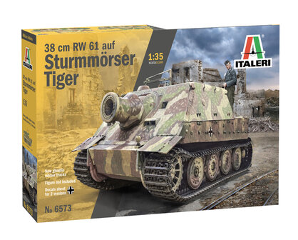 Italeri 6573 - 38 cm RW 61 auf Sturmm&ouml;rser Tiger - 1:35