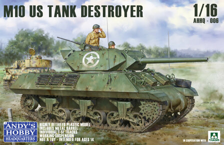 ​​​​​​​Andy&#039;s Hobby Headquarters AHHQ-006 - U.S. &quot;M10&quot; Tank Destroyer Wolverine - 1:16