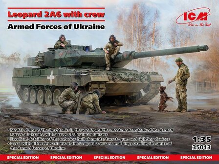 ICM 35013 - Leopard 2A6 with crew &quot;Armed Forces of Ukraine&quot; - 1:35