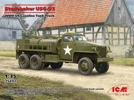 ICM 35492 - Studebaker US6-U5 WWII US Gasoline Tank Truck - 1:35