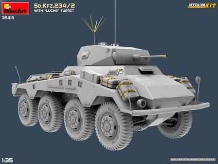 MiniArt 35416 - Sd.Kfz.234/2 With &ldquo;Luchs&rdquo; Turret. Interior Kit - 1:35