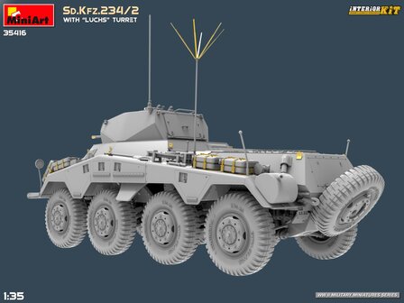 MiniArt 35416 - Sd.Kfz.234/2 With &ldquo;Luchs&rdquo; Turret. Interior Kit - 1:35