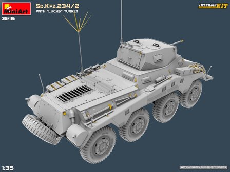 MiniArt 35416 - Sd.Kfz.234/2 With &ldquo;Luchs&rdquo; Turret. Interior Kit - 1:35