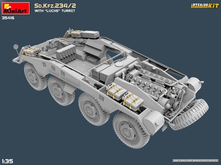 MiniArt 35416 - Sd.Kfz.234/2 With &ldquo;Luchs&rdquo; Turret. Interior Kit - 1:35