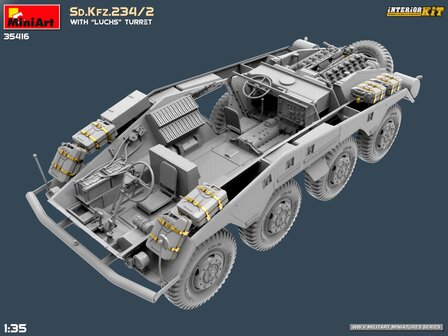 MiniArt 35416 - Sd.Kfz.234/2 With &ldquo;Luchs&rdquo; Turret. Interior Kit - 1:35