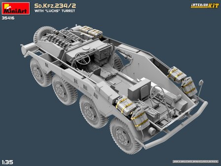 MiniArt 35416 - Sd.Kfz.234/2 With &ldquo;Luchs&rdquo; Turret. Interior Kit - 1:35