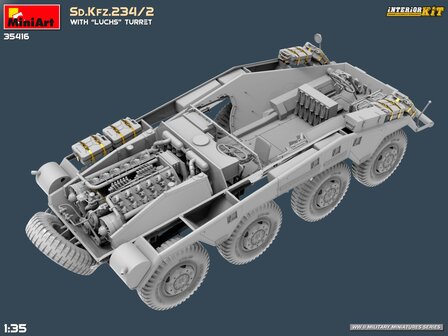 MiniArt 35416 - Sd.Kfz.234/2 With &ldquo;Luchs&rdquo; Turret. Interior Kit - 1:35