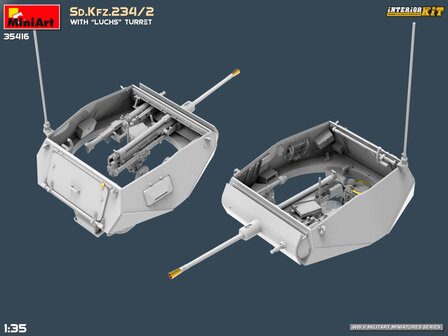 MiniArt 35416 - Sd.Kfz.234/2 With &ldquo;Luchs&rdquo; Turret. Interior Kit - 1:35