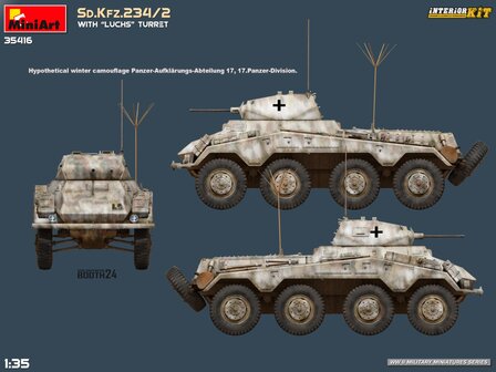 MiniArt 35416 - Sd.Kfz.234/2 With &ldquo;Luchs&rdquo; Turret. Interior Kit - 1:35