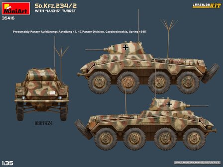 MiniArt 35416 - Sd.Kfz.234/2 With &ldquo;Luchs&rdquo; Turret. Interior Kit - 1:35