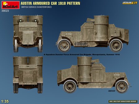 MiniArt 39023 - Austin Armoured Car 1918 Pattern. British Service Dunsterforce. Intererior Kit - 1:35