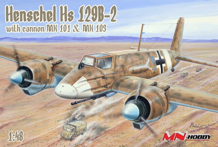 MN Hobby 48MN002 - Henschel Hs 129B-2 with Cannon MK 101 &amp; MK 103 - 1:48