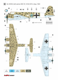 MN Hobby 48MN002 - Henschel Hs 129B-2 with Cannon MK 101 &amp; MK 103 - 1:48