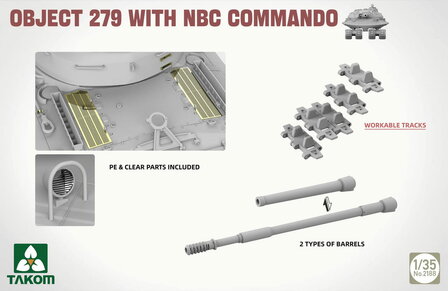 Takom 2188 - Object 279 With NBC Commando - 1:35