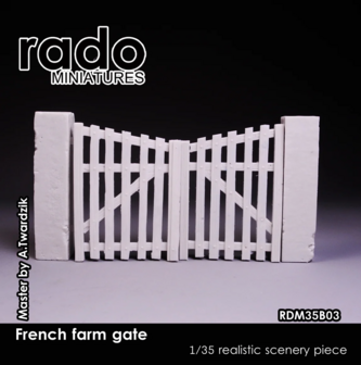 RDM35B03 - French farm gate - 1:35 - [RADO Miniatures]