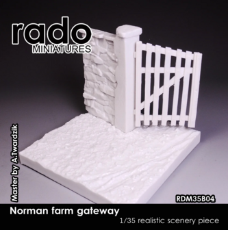 RDM35B04 - Norman farm gateway - 1:35 - [RADO Miniatures]