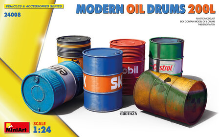 MiniArt 24008 - Modern Oil Drums - 1:24