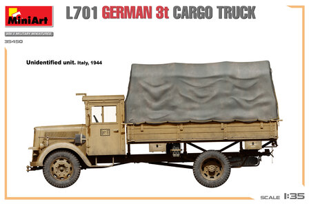 MiniArt 35450 - L701 German 3t Cargo Truck - 1:35