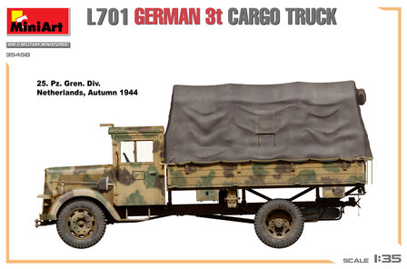 MiniArt 35450 - L701 German 3t Cargo Truck - 1:35