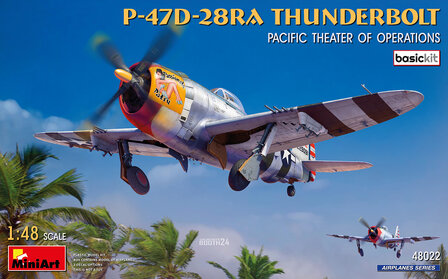 MiniArt 48022 - P-47D-28RA Thunderbolt Pacific Theaters of Operations Basic Kit - 1:48