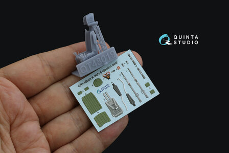 Quinta Studio QR+48063 -  K-36D-5 ejection seat (for Su-35, Su-57 aircraft) (All kits) - 1:48