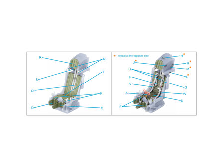 Quinta Studio QR+48062 -  K-36DM Series2 (late) ejection seat (for MiG-29, MiG-31, Su-27, Su-33, Su-34 aircraft since 2008) (All kits) - 1:48