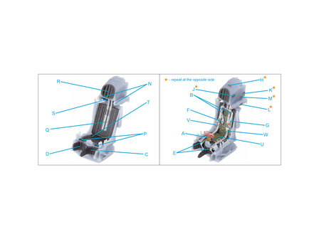 Quinta Studio QR+48061 -  K-36DM Series2 (early) ejection seat (for MiG-29, MiG-31, Su-27, Su-33 aircraft until 2007) (All kits) - 1:48