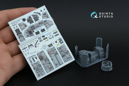 Quinta Studio QDS+32231 -  Tornado ECR German 3D-Printed &amp; coloured Interior on decal paper (Italeri) (with 3D-printed resin parts) - Small Version - 1:32