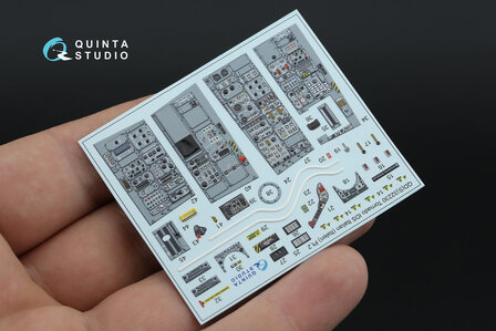 Quinta Studio QDS+32230 -  Tornado IDS Italian 3D-Printed &amp; coloured Interior on decal paper (Italeri) (with 3D-printed resin parts) - Small Version - 1:32