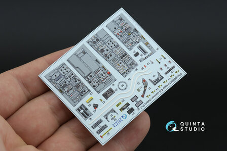 Quinta Studio QDS+32229 -  Tornado IDS German 3D-Printed &amp; coloured Interior on decal paper (Italeri) (with 3D-printed resin parts) - Small Version - 1:32