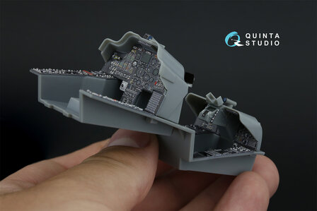 Quinta Studio QDS-35132 -  AH-64A 3D-Printed &amp; coloured Interior on decal paper (Trumpeter) - Small Version -1:35