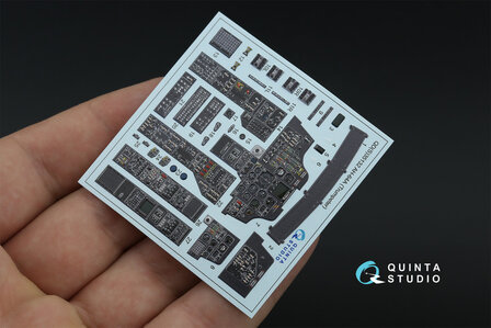 Quinta Studio QDS-35132 -  AH-64A 3D-Printed &amp; coloured Interior on decal paper (Trumpeter) - Small Version -1:35