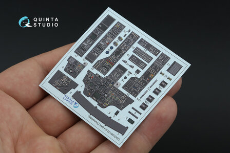 Quinta Studio QDS-35132 -  AH-64A 3D-Printed &amp; coloured Interior on decal paper (Trumpeter) - Small Version -1:35