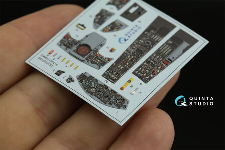 Quinta Studio QDS-32188 -  F-104J 3D-Printed &amp; coloured Interior on decal paper (Italeri) - Small Version - 1:32