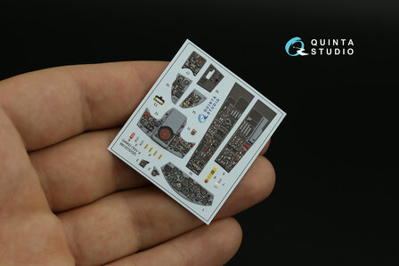 Quinta Studio QDS-32188 -  F-104J 3D-Printed &amp; coloured Interior on decal paper (Italeri) - Small Version - 1:32