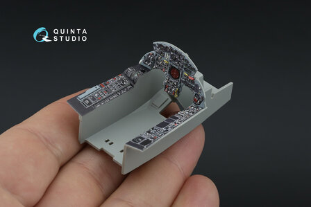 Quinta Studio QDS-32181 -  F-104S-ASA 3D-Printed &amp; coloured Interior on decal paper (Italeri) - Small Version - 1:32