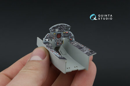 Quinta Studio QDS-32181 -  F-104S-ASA 3D-Printed &amp; coloured Interior on decal paper (Italeri) - Small Version - 1:32