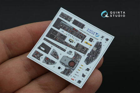 Quinta Studio QDS-32181 -  F-104S-ASA 3D-Printed &amp; coloured Interior on decal paper (Italeri) - Small Version - 1:32