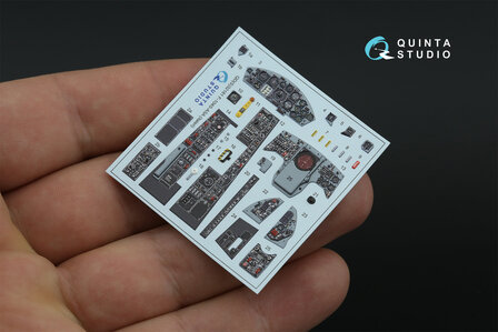 Quinta Studio QDS-32181 -  F-104S-ASA 3D-Printed &amp; coloured Interior on decal paper (Italeri) - Small Version - 1:32