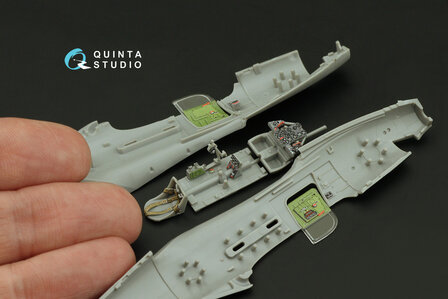 Quinta Studio QD72165 -   P-39Q/N Airacobra 3D-Printed &amp; coloured Interior on decal paper (Arma Hobby) - 1:72